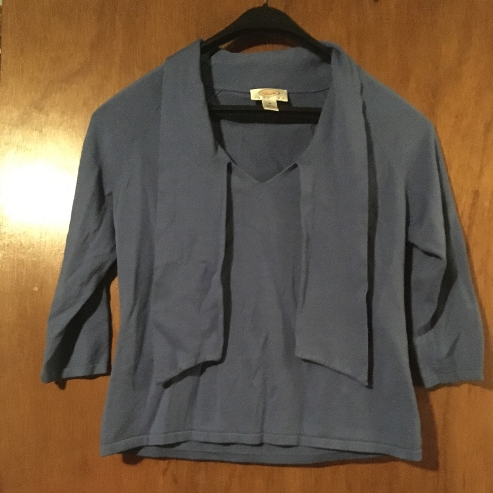 Talbots Petite M Bow Tie sweater